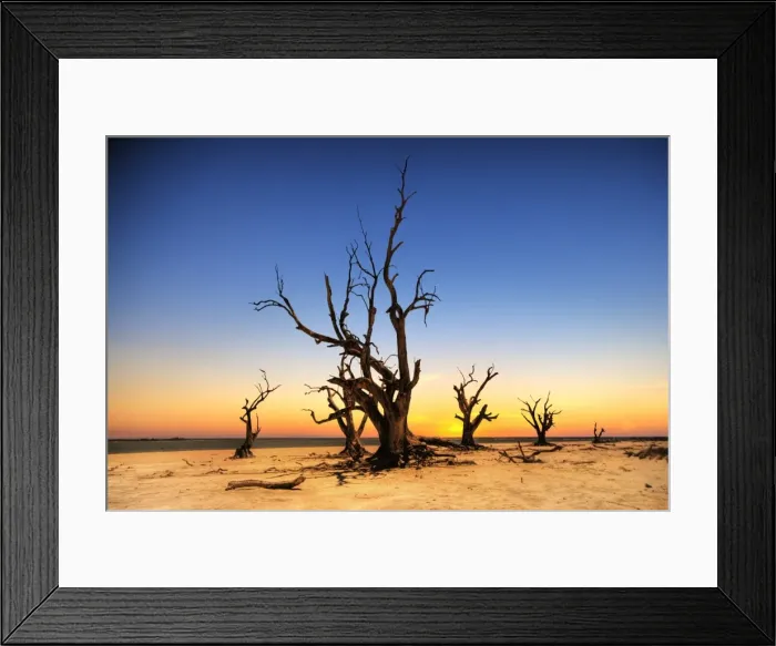 Framed Print : Lake bonney, riverland, South Australia