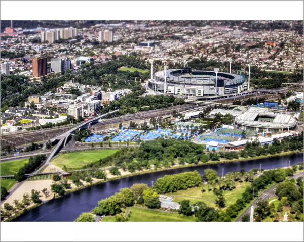 Melbourne Cricket Ground & Yarra River Parklands Aerial