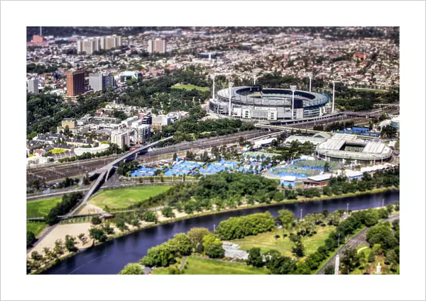 Melbourne Cricket Ground & Yarra River Parklands Aerial