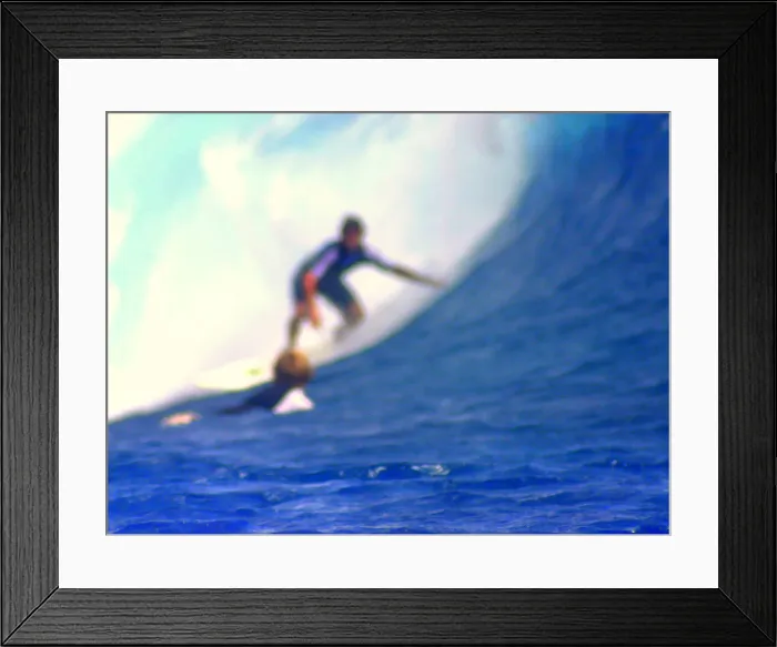 Framed Print : Fuzzy Surfer