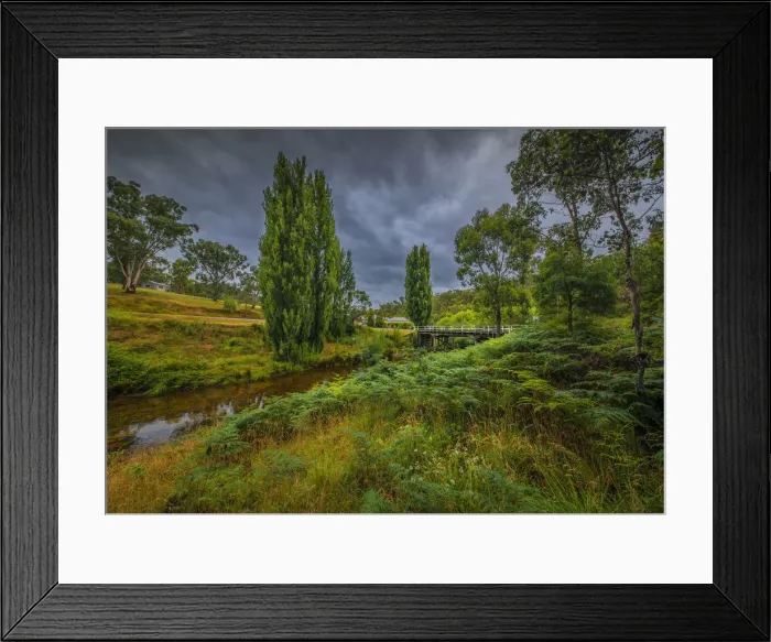Framed Print : Cobungra creek in the Alpine mountainous region of north east Victoria, Australia Framed Print : Cobungra creek in the Alpine mountainous region of north east Victoria, Australia