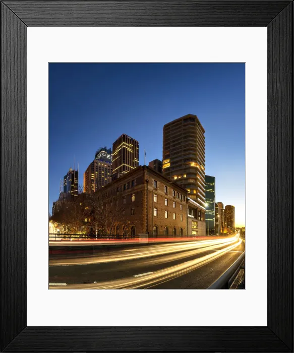 Framed Print : Cityscape of Sydney, Circular Quay Framed Print : Cityscape of Sydney, Circular Quay