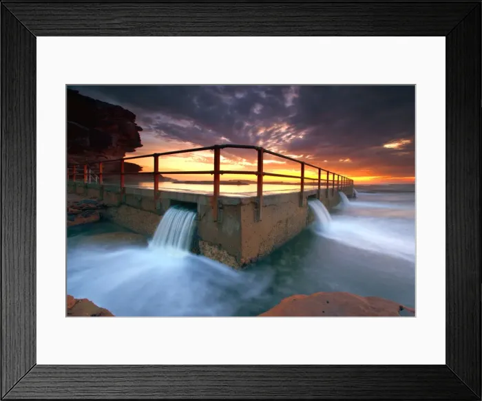 Framed Print : North Curl Curl tidal pool, Sydney, Australia Framed Print : North Curl Curl tidal pool, Sydney, Australia
