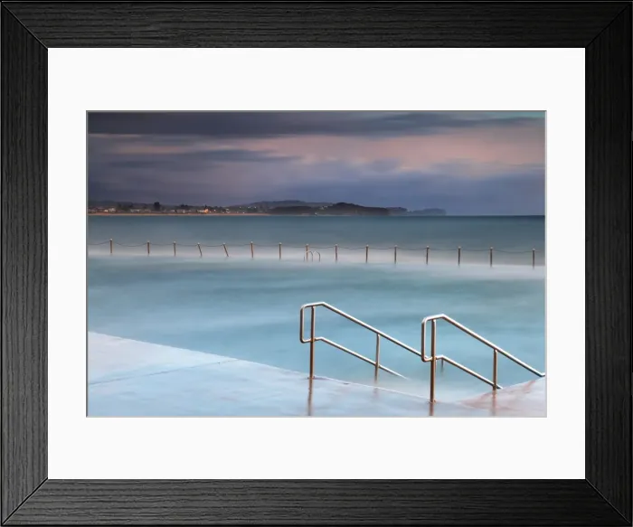 Framed Print : Collaroy Rock Pool on Stormy Morning Framed Print : Collaroy Rock Pool on Stormy Morning
