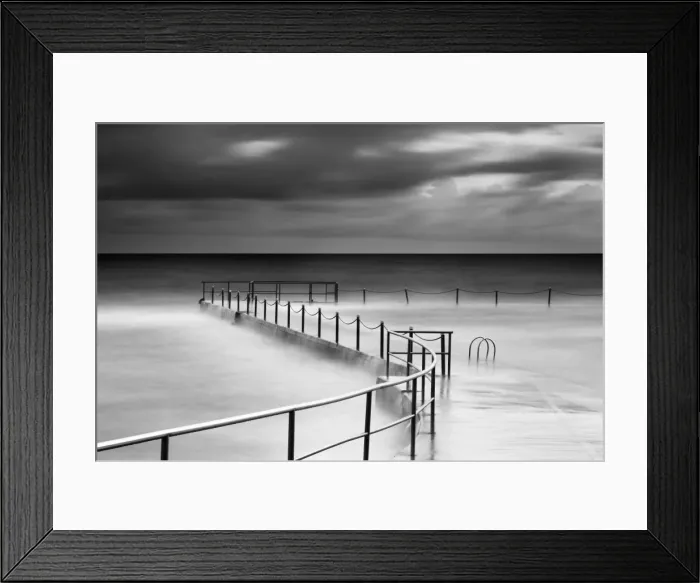 Framed Print : Collaroy Rock Pool on Stormy Morning