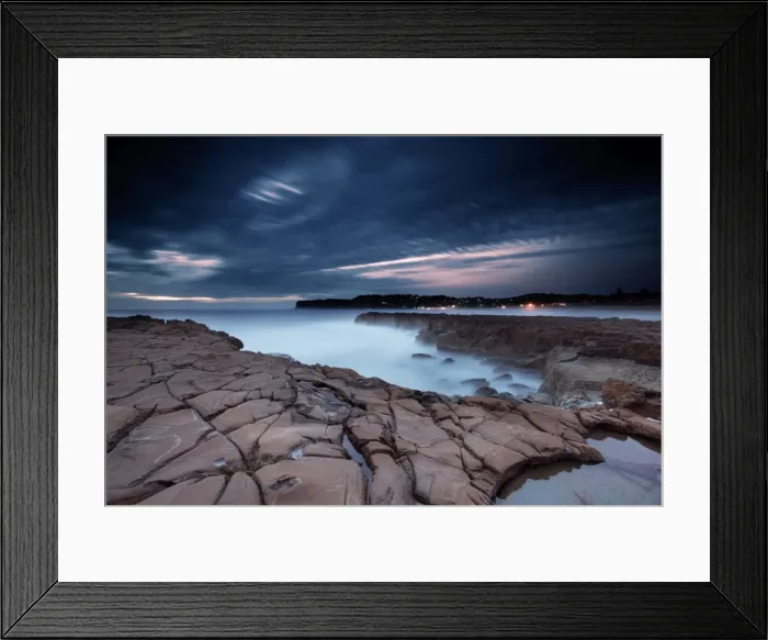 Framed Print : Sea rocks before sunrise Framed Print : Sea rocks before sunrise