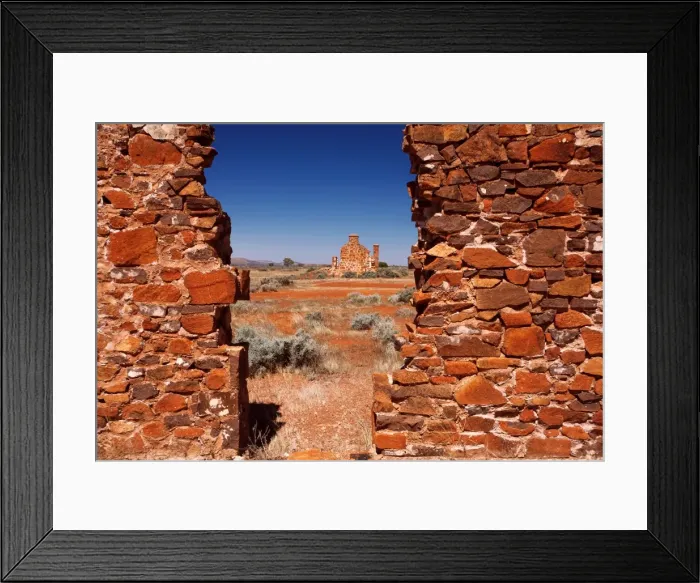Framed Print : Pondanna Ruins, outback South Australia