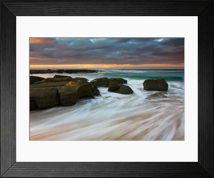 Framed Print : Soldiers Beach Rocks Framed Print : Soldiers Beach Rocks