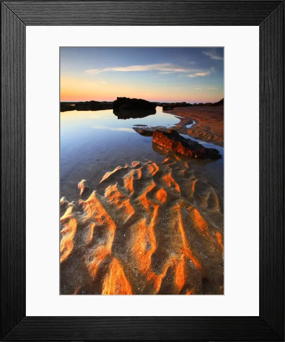 Framed Print : Sand Ripples