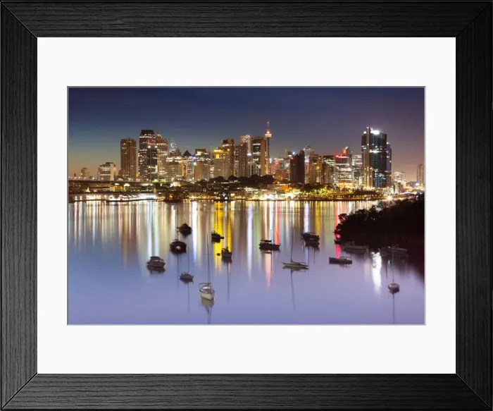 Framed Print : Sydney City at night
