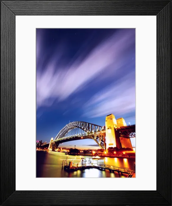 Framed Print : Sydney Harbor Bridge at night Framed Print : Sydney Harbor Bridge at night
