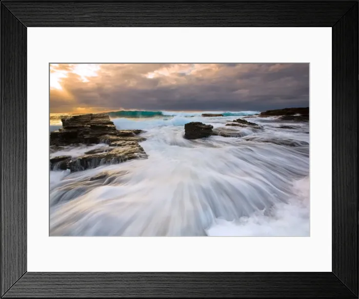 Framed Print : Rushing wave Framed Print : Rushing wave