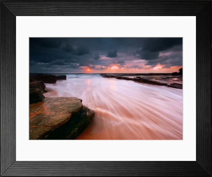 Framed Print : Stormy Sunrise at Turimetta Beach Framed Print : Stormy Sunrise at Turimetta Beach