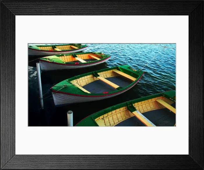 Framed Print : Colourful Boats Framed Print : Colourful Boats