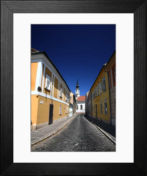 Framed Print : Old Street in Budapest Framed Print : Old Street in Budapest