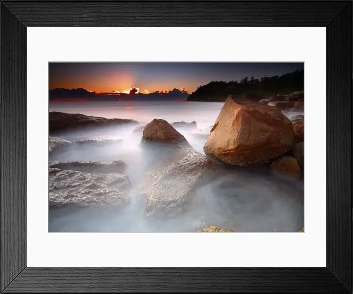 Framed Print : Sunrise at Whale Beach Framed Print : Sunrise at Whale Beach
