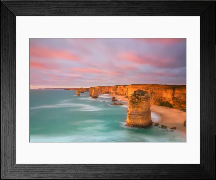 Framed Print : Sunset at Twelve apostles
