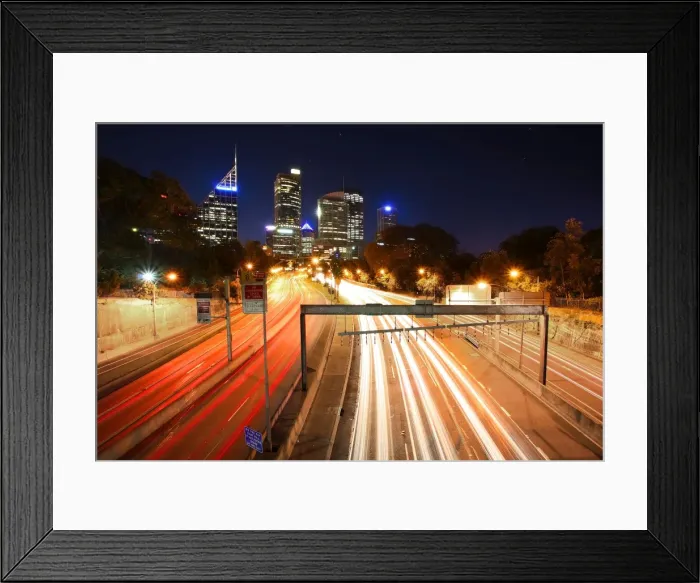 Framed Print : Night Sydney Traffic