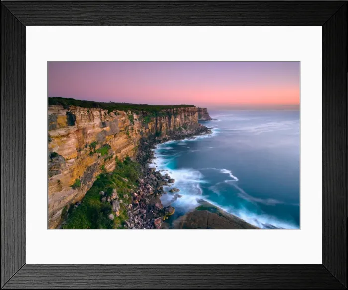 Framed Print : Rugged coastline