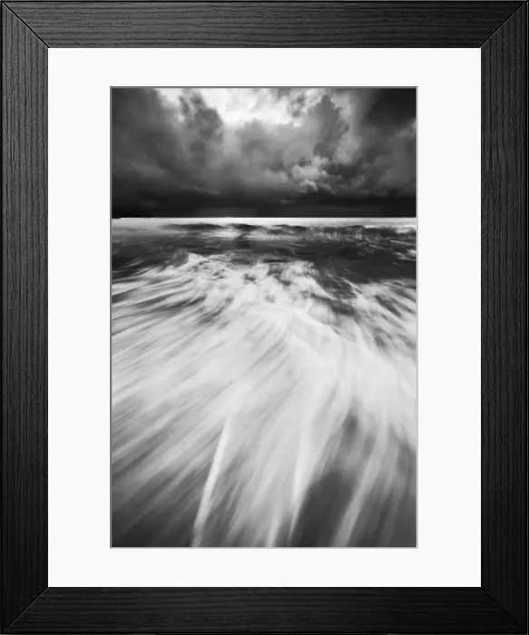Framed Print : Stormy clouds and waves Framed Print : Stormy clouds and waves