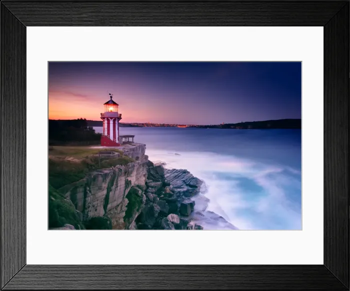 Framed Print : Hornby lighthouse at sunset Framed Print : Hornby lighthouse at sunset