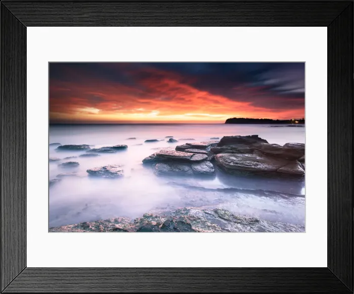 Framed Print : Sunrise at Collaroy headland