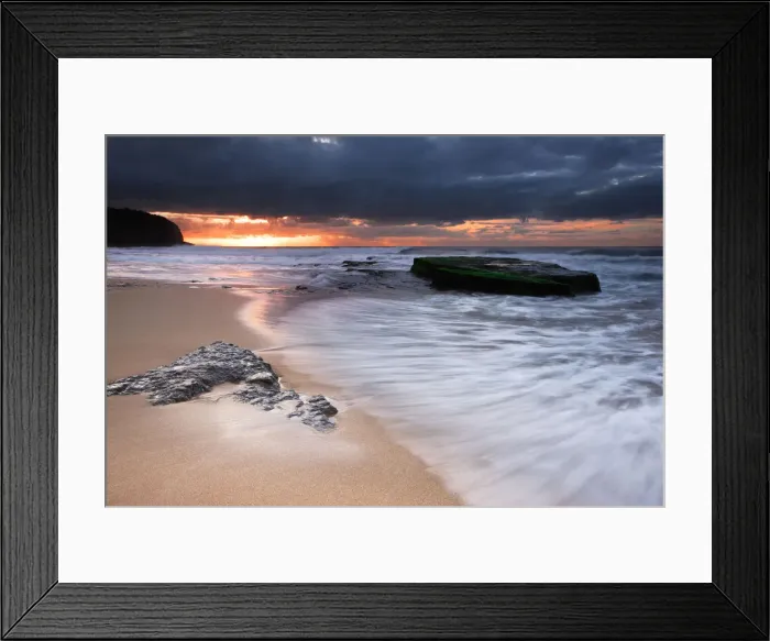 Framed Print : Turimetta Beach at sunrise