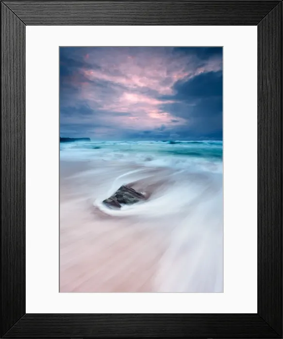 Framed Print : Rushing sea