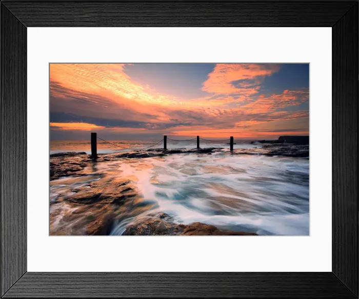 Framed Print : Ivo Rowe rock pool Framed Print : Ivo Rowe rock pool