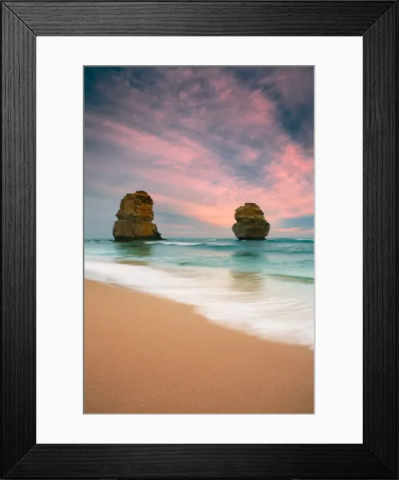 Framed Print : Gibsons Steps beach