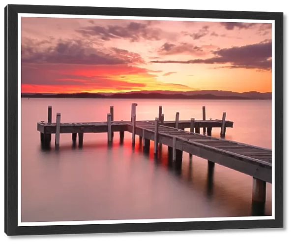 Sunset at lake macquarie