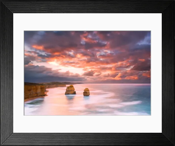 Framed Print : Sunrise at gibsons steps beach Framed Print : Sunrise at gibsons steps beach