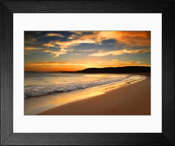 Framed Print : Putty beach sunset Framed Print : Putty beach sunset