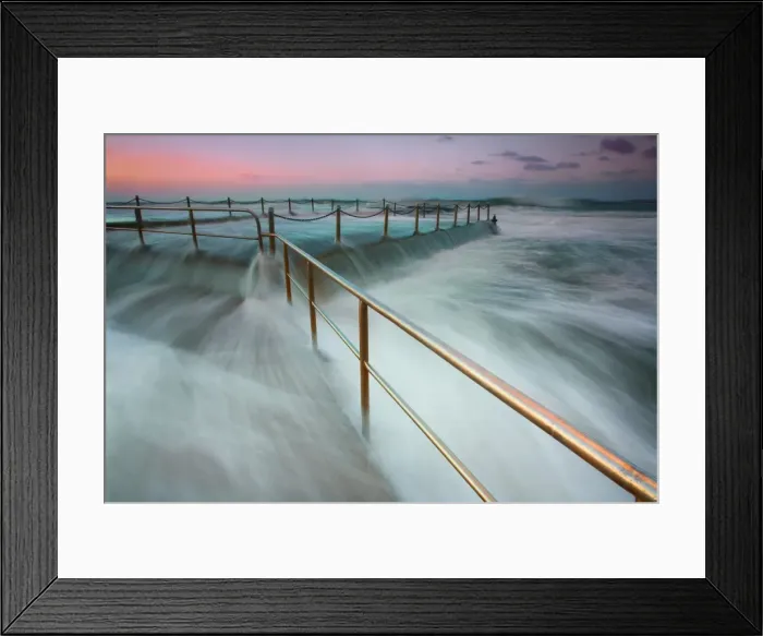 Framed Print : Overflow. Mona Vale tidal pool, Northern Beaches, Sydney NSW Australia Framed Print : Overflow. Mona Vale tidal pool, Northern Beaches, Sydney NSW Australia
