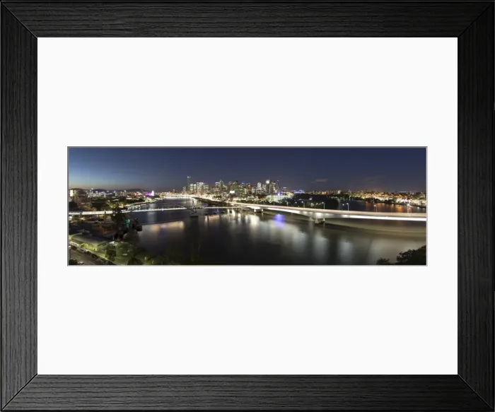 Framed Print : Brisbane. Captain Cook Bridge as part of the Riverside Express Way