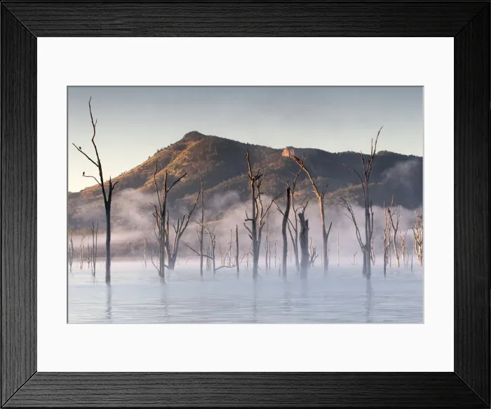 Framed Print : Mystic lake