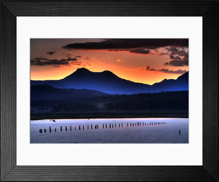 Framed Print : Its not all flat in Australia
