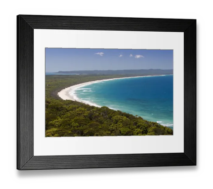Framed Print : Rainbow beach