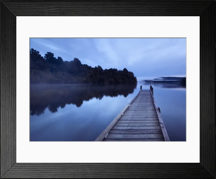 Framed Print : Jetty. Lake Mapourika is located on West Coast of New Zealands South Island Framed Print : Jetty. Lake Mapourika is located on West Coast of New Zealands South Island
