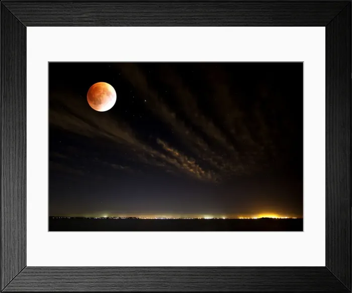 Framed Print : Lunar Eclipse