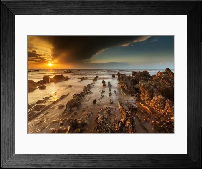 Framed Print : Sunset over the rocks at Mindil Beach Framed Print : Sunset over the rocks at Mindil Beach