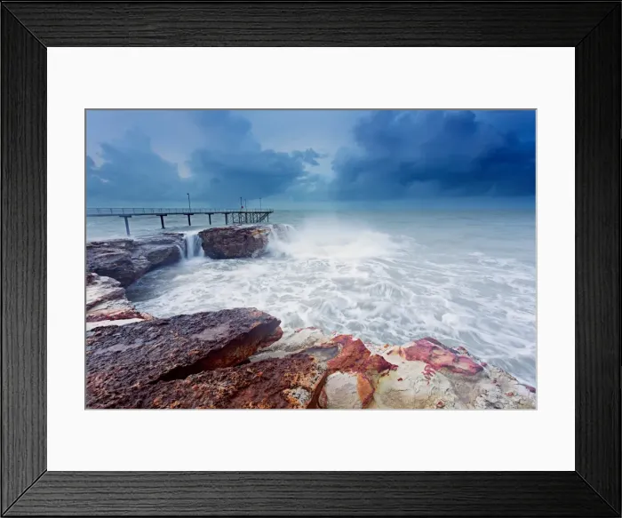 Framed Print : Nightcliff Jetty Under monsoon skies Framed Print : Nightcliff Jetty Under monsoon skies