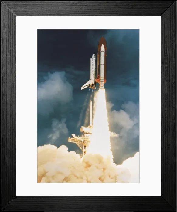 Framed Print : Space shuttle launching