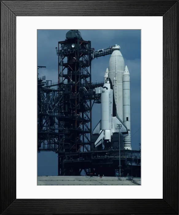 Framed Print : Columbia Space shuttle preparing for launch Framed Print : Columbia Space shuttle preparing for launch