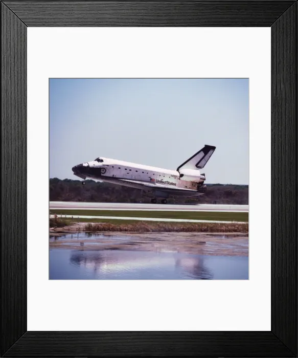 Framed Print : The space shuttle taking off
