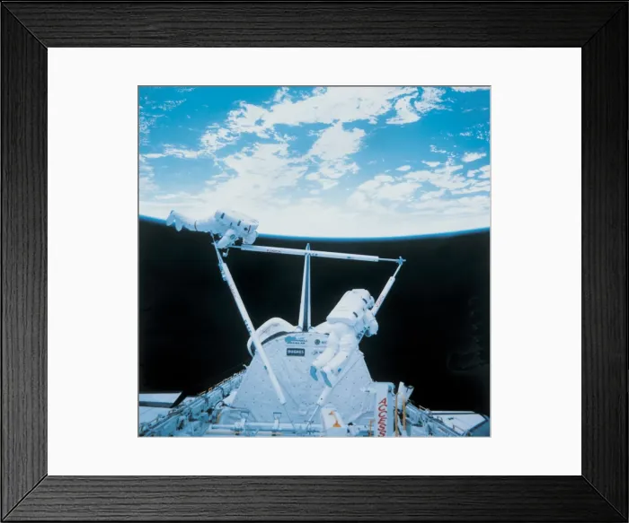 Framed Print : Astronauts working with EASE Framed Print : Astronauts working with EASE