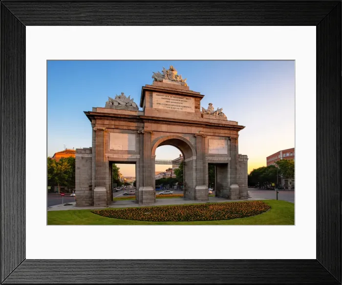 Framed Print : Evening Light on the Toledo Gate, Madrid, Spain