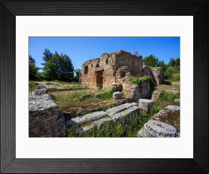 Framed Print : The SW Building Ruins of Leonidaion, Olympia, Greece Framed Print : The SW Building Ruins of Leonidaion, Olympia, Greece
