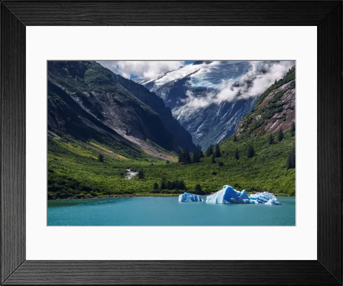 Framed Print : Tracy Arm Fjord. Alaska, United States of America