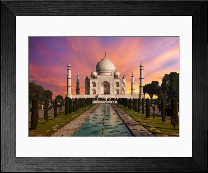 Framed Print : Sunrise at Taj Mahal, Agra, Uttar Pradash, India Framed Print : Sunrise at Taj Mahal, Agra, Uttar Pradash, India
